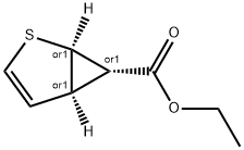 (1R,5R,6S)-rel-2-Thiabicyclo[3.1.0]hex-3-ene-6-carboxylic acid ethyl ester Struktur