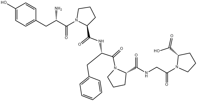 L-Tyr-L-Pro-L-Phe-L-Pro-Gly-L-Pro-OH, 77434-43-6, 結(jié)構(gòu)式