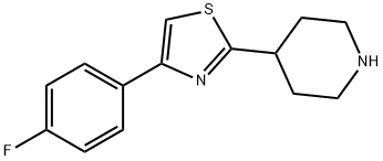 Piperidine, 4-[4-(4-fluorophenyl)-2-thiazolyl Struktur