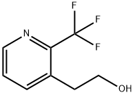 2-[2-(trifluoromethyl)pyridin-3-yl]ethan-1-ol Struktur