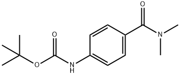 Carbamic acid, N-[4-[(dimethylamino)carbonyl]phenyl]-, 1,1-dimethylethyl ester Struktur