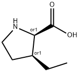 D-Proline, 3-ethyl-, (3S)-rel- Struktur
