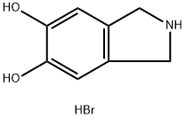 1H-Isoindole-5,6-diol, 2,3-dihydro-, hydrobromide (1:1) Struktur