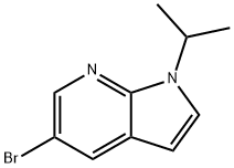 1H-Pyrrolo[2,3-b]pyridine, 5-bromo-1-(1-methylethyl)- Struktur