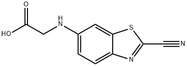 6-carboxymethylamino-2-cyanobenzothiazole 結(jié)構(gòu)式