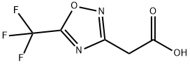 1,2,4-Oxadiazole-3-acetic acid, 5-(trifluoromethyl)- Struktur