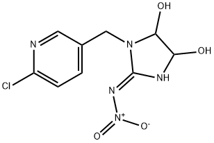 (2E)-1-[(6-Chloro-3-pyridinyl)methyl]-2-(nitroimino)-4,5-imidazolidinediol Struktur