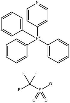 Phosphonium, triphenyl-4-pyridinyl-, 1,1,1-trifluoromethanesulfonate (1:1) Struktur