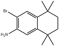 2-Naphthalenamine, 3-bromo-5,6,7,8-tetrahydro-5,5,8,8-tetramethyl- Struktur