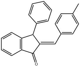 1H-Inden-1-one, 2,3-dihydro-2-[(4-methylphenyl)methylene]-3-phenyl-, (2E)- Struktur