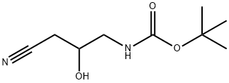 tert-butyl N-(3-cyano-2-hydroxypropyl)carbamate Struktur