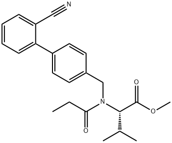 L-Valine, N-[(2'-cyano[1,1'-biphenyl]-4-yl)methyl]-N-(1-oxopropyl)-, methyl ester|纈沙坦雜質(zhì)26
