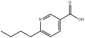 3-Pyridinecarboxylic acid, 6-butyl- Struktur