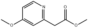 2-Pyridineacetic acid, 4-methoxy-, methyl ester Struktur