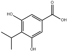 3,5-Dihydroxy-4-isopropylbenzoic acid Struktur