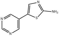2-Amino-5-(pyrimidyl-5-yl)thiazole Struktur
