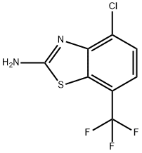 4-chloro-7-(trifluoromethyl)-1,3-benzothiazol-2-amine Structure