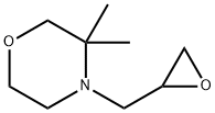 Morpholine, 3,3-dimethyl-4-(2-oxiranylmethyl)- Structure
