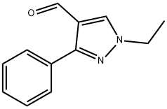 1H-Pyrazole-4-carboxaldehyde, 1-ethyl-3-phenyl- Struktur