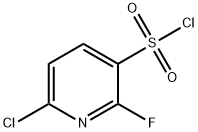 6-chloro-2-fluoropyridine-3-sulfonyl chloride Struktur