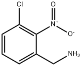 Benzenemethanamine, 3-chloro-2-nitro- Struktur