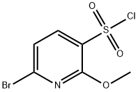 3-Pyridinesulfonyl chloride, 6-bromo-2-methoxy- Struktur