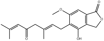 猴頭菌酮 A, 126654-52-2, 結構式