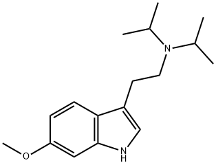 1H-Indole-3-ethanamine, 6-methoxy-N,N-bis(1-methylethyl)- Struktur