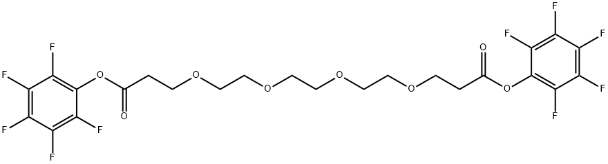 Bis-PEG4-PFP ester Struktur