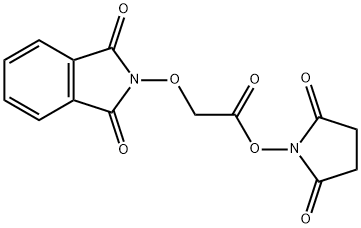Acetic acid, 2-[(1,3-dihydro-1,3-dioxo-2H-isoindol-2-yl)oxy]-, 2,5-dioxo-1-pyrrolidinyl ester Struktur