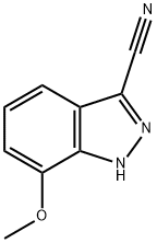 1H-Indazole-3-carbonitrile, 7-methoxy- Struktur