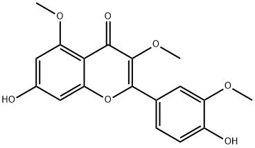 Quercetin 3,5,3'-trimethyl ether 結(jié)構(gòu)式