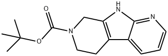 7H-Pyrrolo[2,3-b:5,4-c']dipyridine-7-carboxylic acid, 5,6,8,9-tetrahydro-, 1,1-dimethylethyl ester Struktur