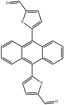 5,5'-(anthracene-9,10-diyl)bis(thiophene-2-carbaldehyde) Struktur