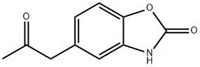 2(3H)-Benzoxazolone, 5-(2-oxopropyl)- Struktur
