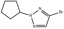2H-1,2,3-Triazole, 4-bromo-2-cyclopentyl- Struktur