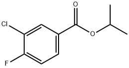 Benzoic acid, 3-chloro-4-fluoro-, 1-methylethyl ester Struktur