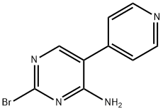 2-Bromol-4-amino-5-(4-pyridyl)pyrimidine Structure