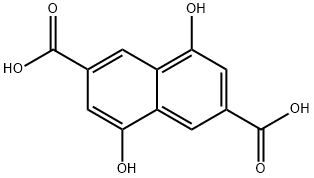 4,8-dihydroxynapthalene-2,6-dicarboxylic acid Struktur