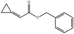 Acetic acid, 2-cyclopropylidene-, phenylmethyl ester Struktur