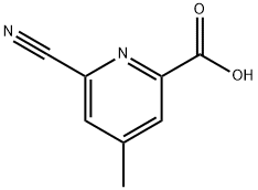 2-Pyridinecarboxylic acid, 6-cyano-4-methyl- Struktur