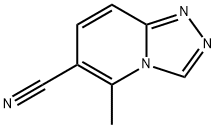 5-methyl-[1,2,4]triazolo[4,3-a]pyridine-6-carbonitrile Struktur