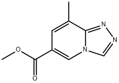 methyl 8-methyl-[1,2,4]triazolo[4,3-a]pyridine-6-carboxylate Struktur