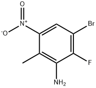 2-Amino-4-bromo-3-fluoro-6-nitrotoluene Struktur