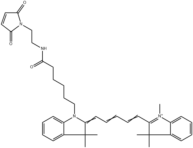 Cyanine5 maleimide, Cy5 maleimide Struktur