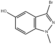 1H-Indazol-5-ol, 3-bromo-1-methyl- Struktur