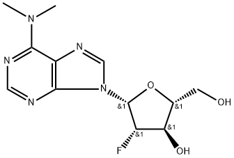 2'-Fluoro-2'-deoxy-N6,N6-dimethylarabinoadenosine 結(jié)構(gòu)式