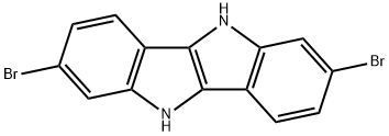 Indolo[3,2-b]indole, 2,7-dibromo-5,10-dihydro- Struktur