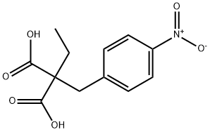 2-ethyl-2-[(4-nitrophenyl)methyl]propanedioic acid Struktur