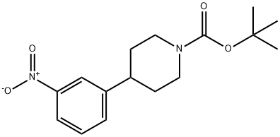 tert-butyl 4-(3-nitrophenyl)piperidine-1-carboxylate Struktur